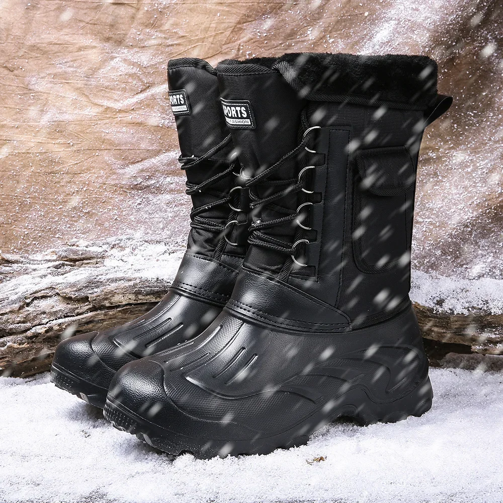 Men Winter Snow Boots Outdoor  - огляд і ціна Fishing Hook Size
