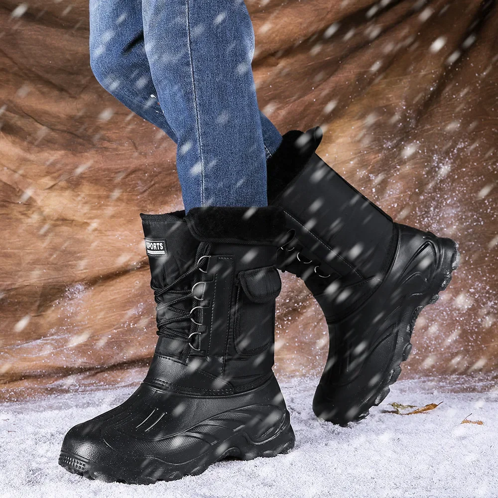 Men Winter Snow Boots Outdoor  - огляд і ціна Fishing Hook Size